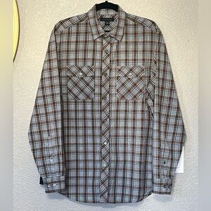 Banana Republic men's button up plaid shirt